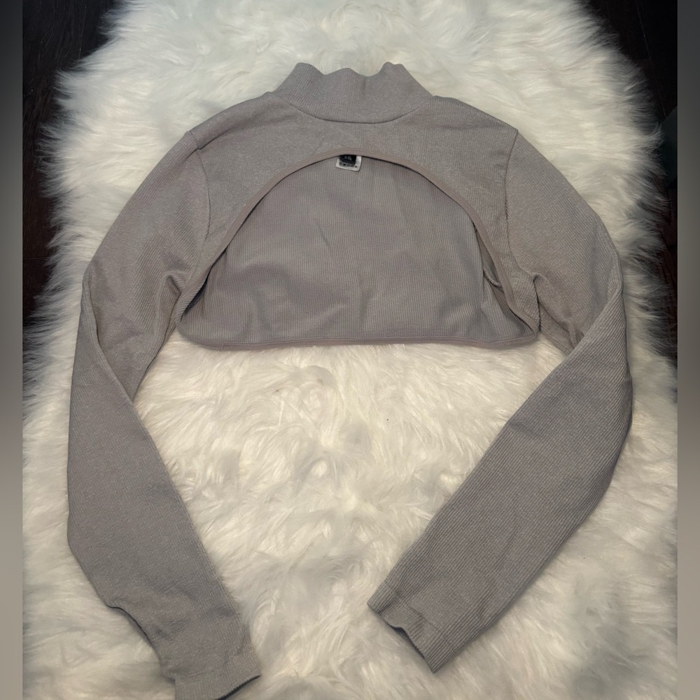 Ardene Heather Gray Long Sleeve Shrug